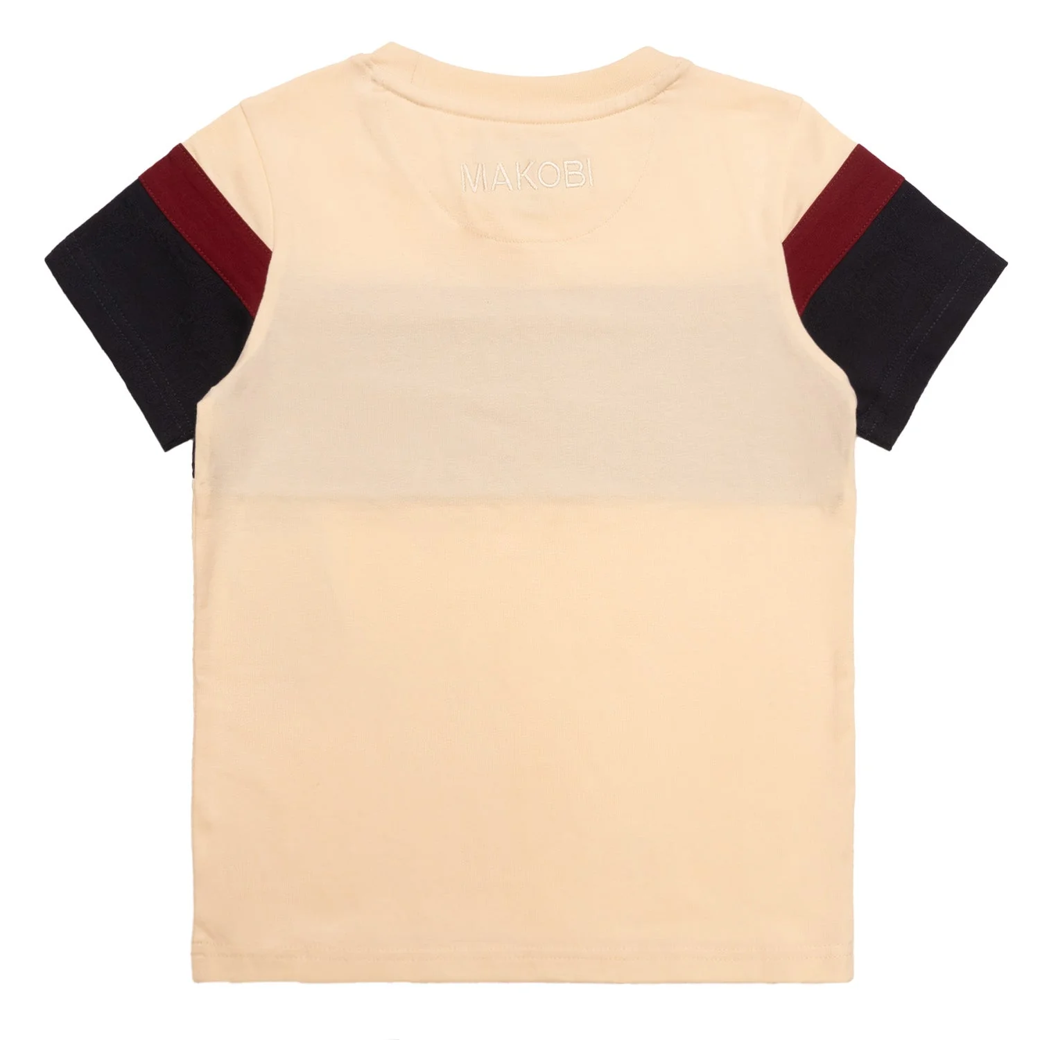B141 Makobi Kids Monogram Tee - Natural - Image 4
