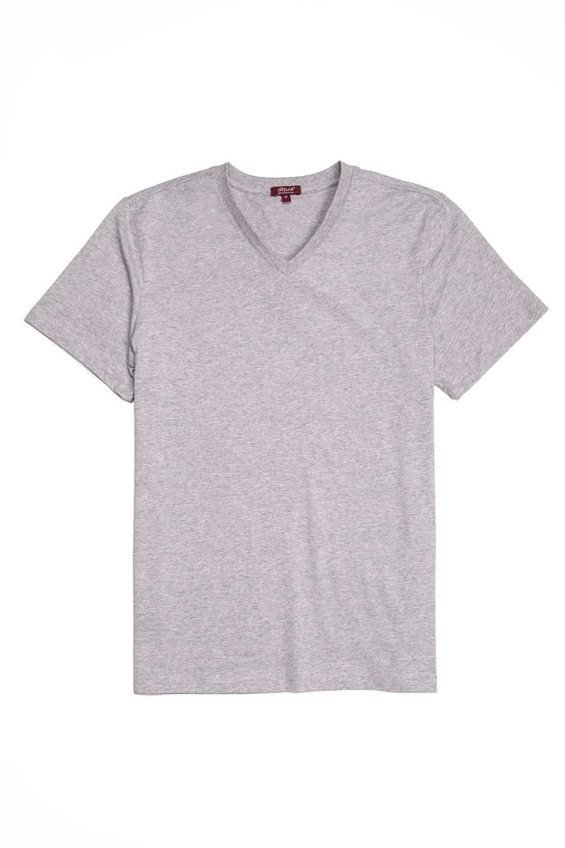 CityLab - Premium T-Shirt V Neck - Gray - Image 2