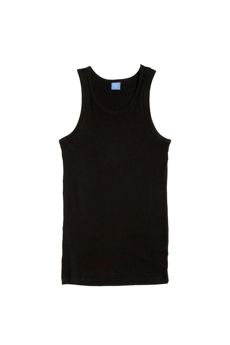 CityLab - Ribbed Tank Top - Black - Image 2