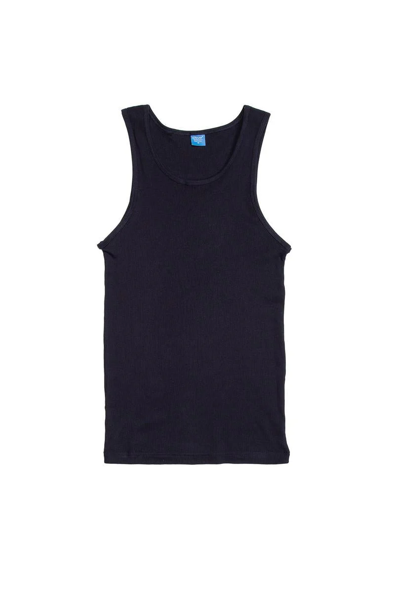 CityLab - Ribbed Tank Top - Navy - Image 2