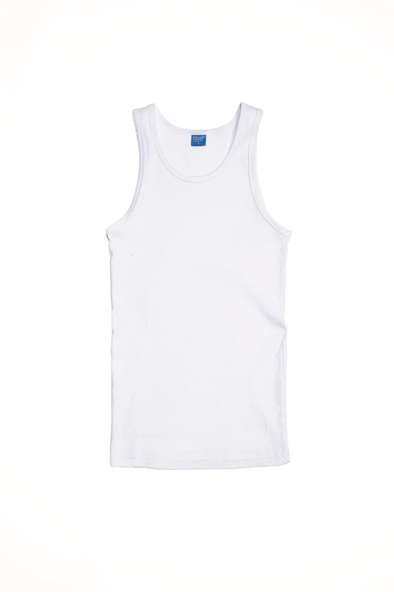 CityLab - Ribbed Tank Top - White - Image 2