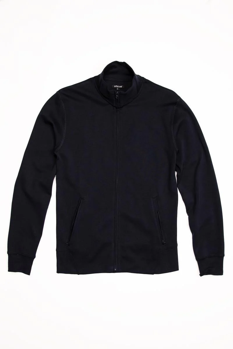 CityLab - Track Jacket Performance Fleece - Navy - Image 2