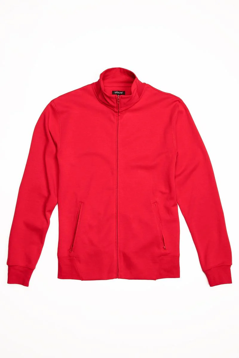 CityLab - Track Jacket Performance Fleece - Red - Image 2