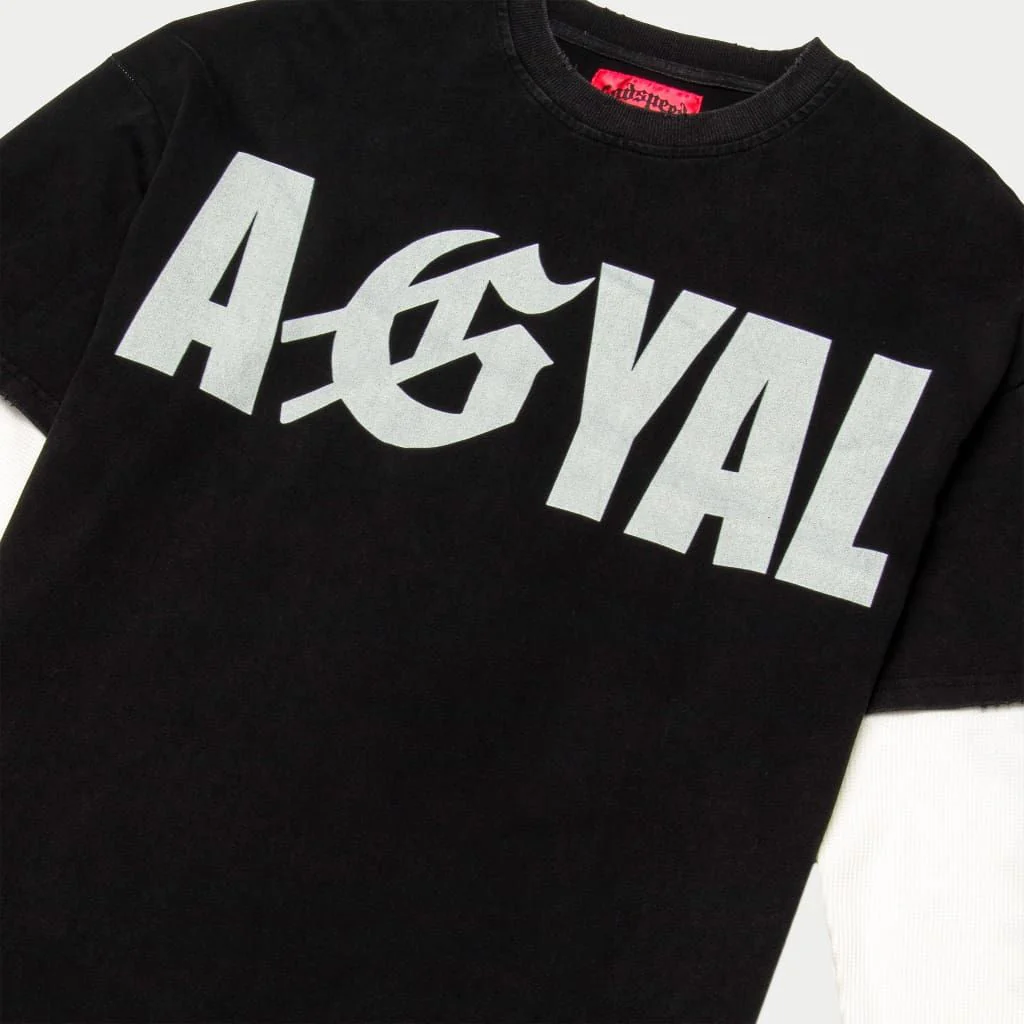 Godspeed AGYAL Layered T-Shirt (Black wash) (Agyal-Layered-T-Shirt-Black-Wash) - Image 3