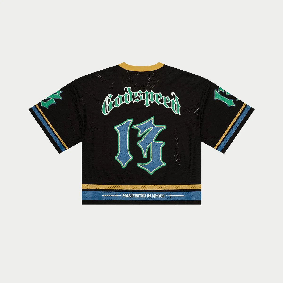 Godspeed First Down Jersey (Black/Yellow/Blue) (First-Down-Jersey-Black-Yellow-Blue) - Image 3