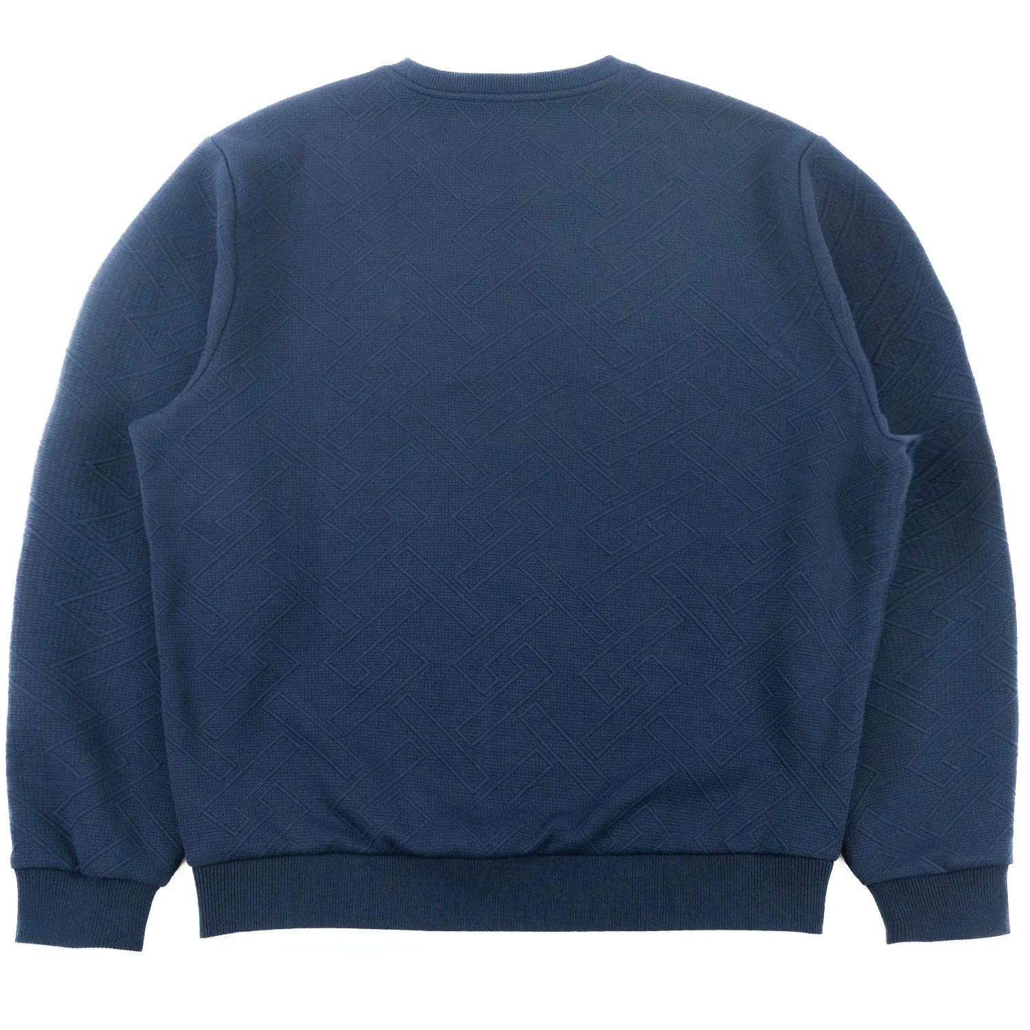 M4390 MAKOBI-Beanchi Jacquard Crewneck - Navy - Image 3