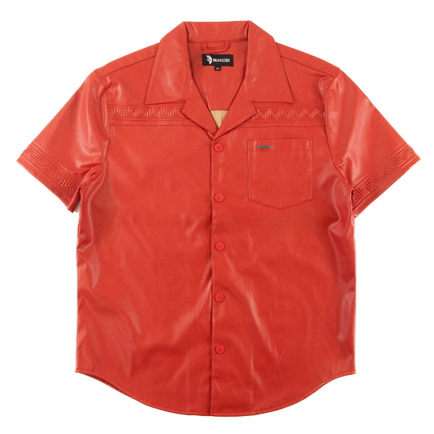 MAKOBI Bellucci Vegan Leather Shirt -(M429) - Image 3