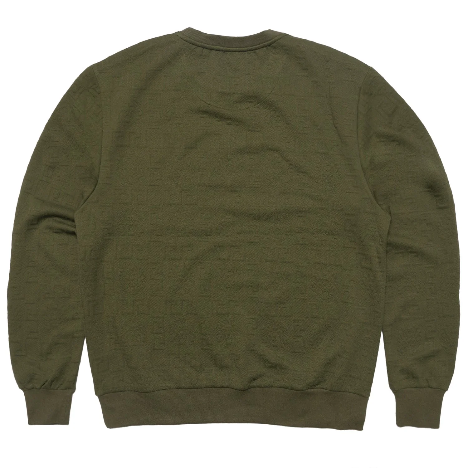 Makobi M4232 Bianchi Jacquard Crewneck Sweatshirt - Olive - Image 3