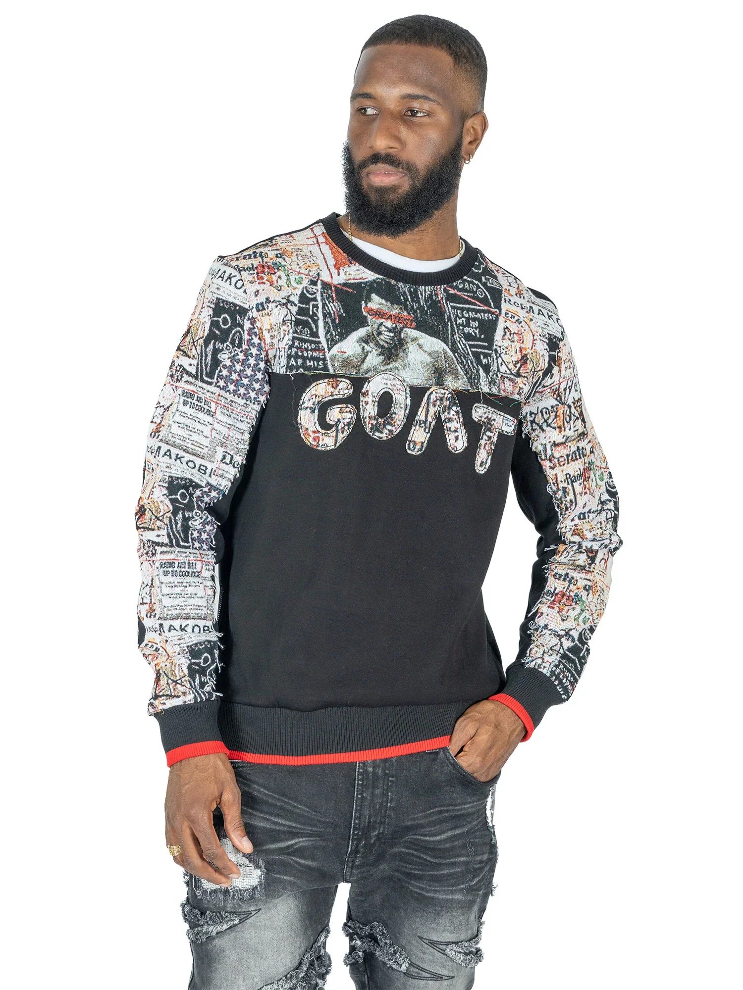 MAKOBI Mohadi Crewneck - M4314/M4314B-Black - Image 2