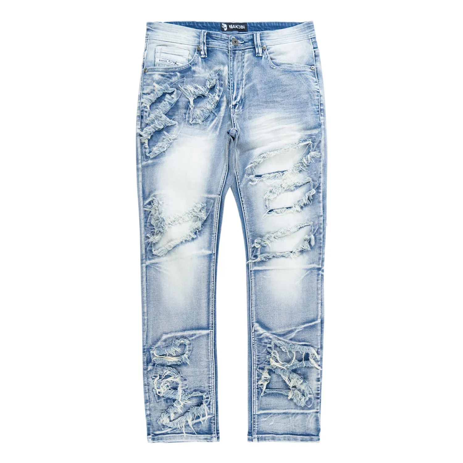 MAKOBI Sorrento Jeans - Light Wash - M1922 - Image 3