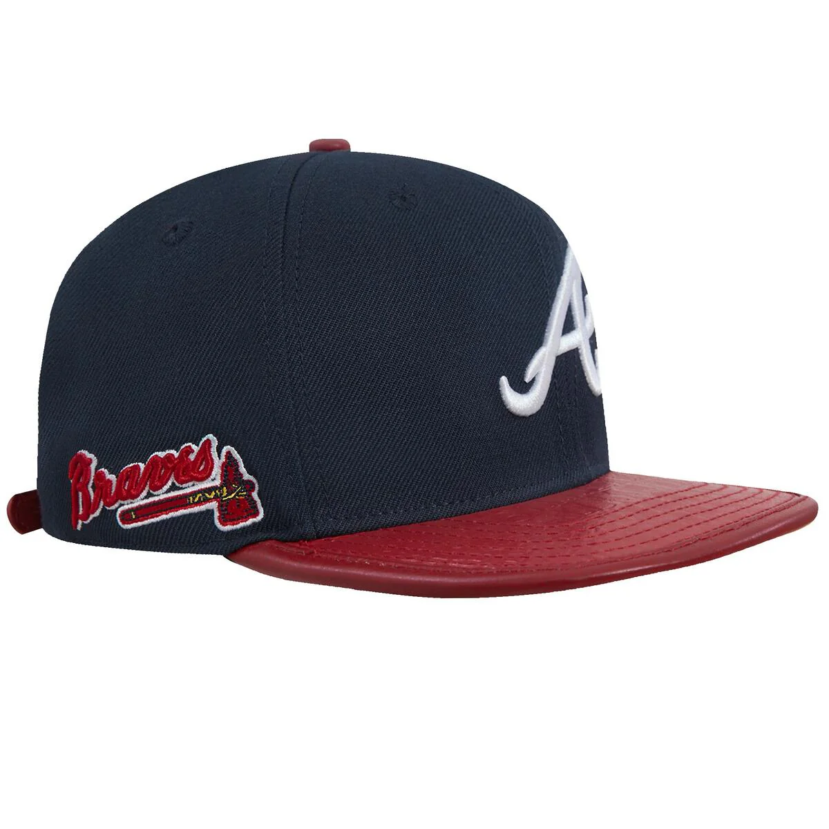 Pro Standard - Atlanta Braves Logo Gator Strapback Hat - Image 3