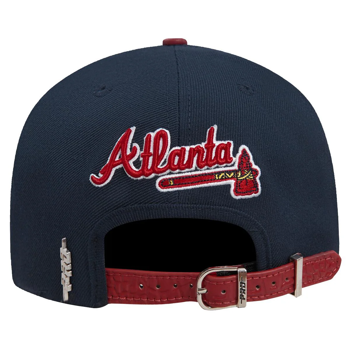 Pro Standard - Atlanta Braves Logo Gator Strapback Hat - Image 6