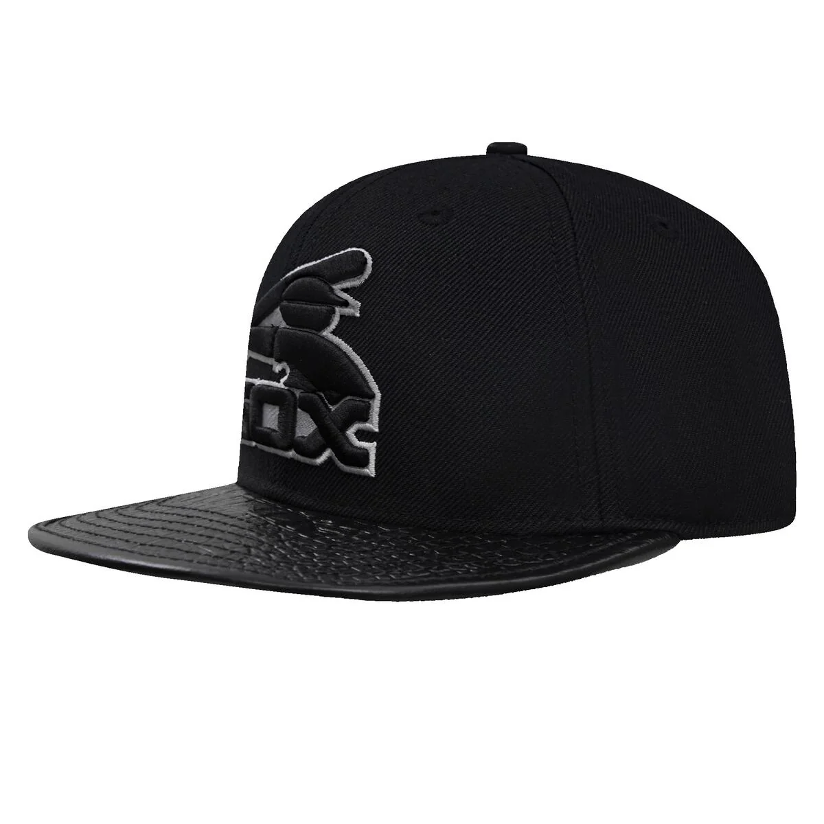 Pro Standard - Chicago White Sox Batterman Logo Gator Visor Strapback Hat - Image 4