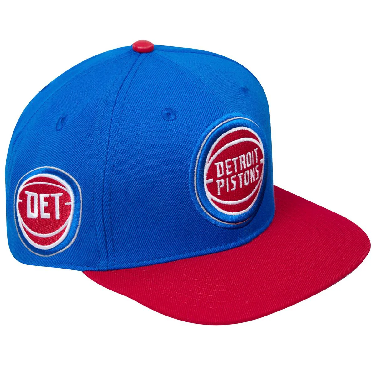 Pro Standard - Detroit Pistons Retro Classic Primary Logo Wool Snapback Hat - Image 10