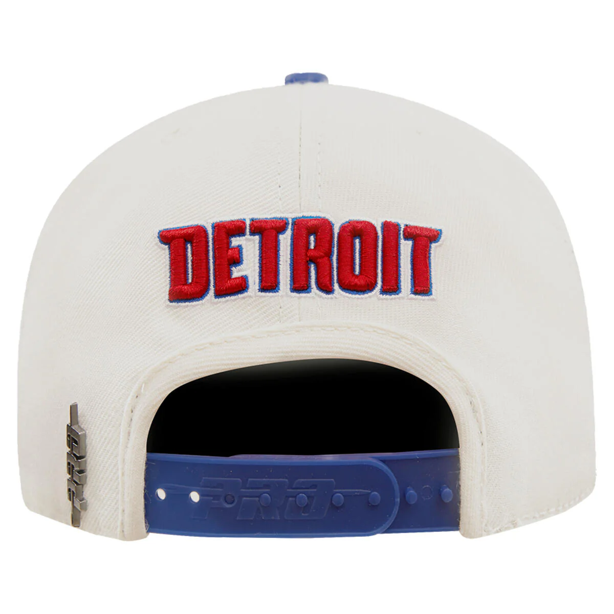 Pro Standard - Detroit Pistons Retro Classic Primary Logo Wool Snapback Hat - Image 6
