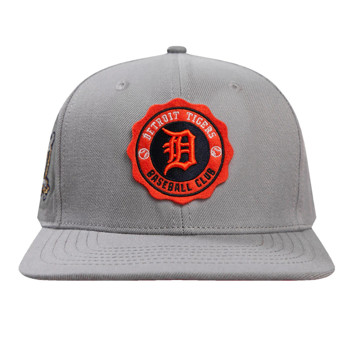 Pro Standard - Detroit Tigers Crest Emblem Wool Snapback Hat - Gray - Image 2