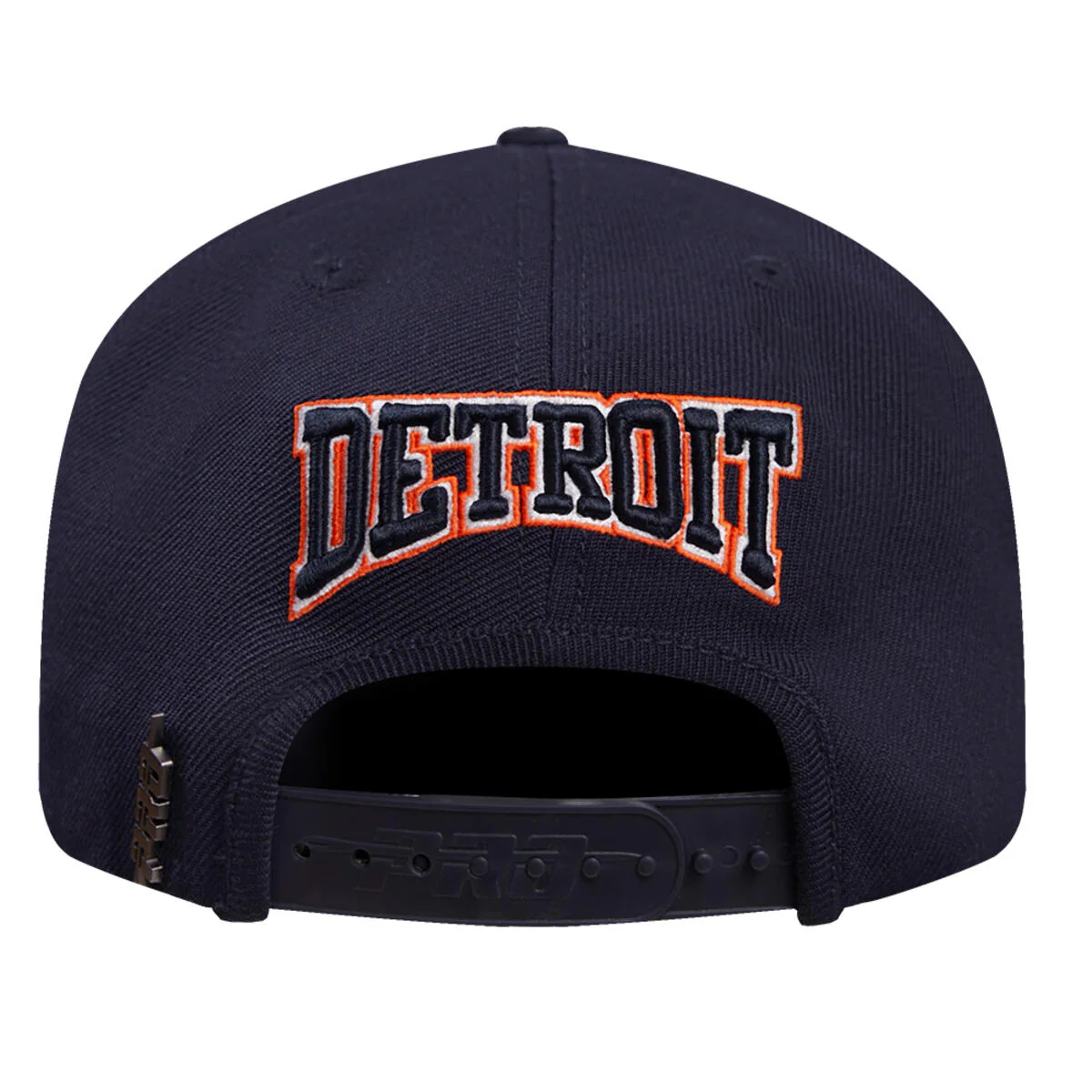 Pro Standard - Detroit Tigers Crest Emblem Wool Snapback Hat - Navy/Orange - Image 5