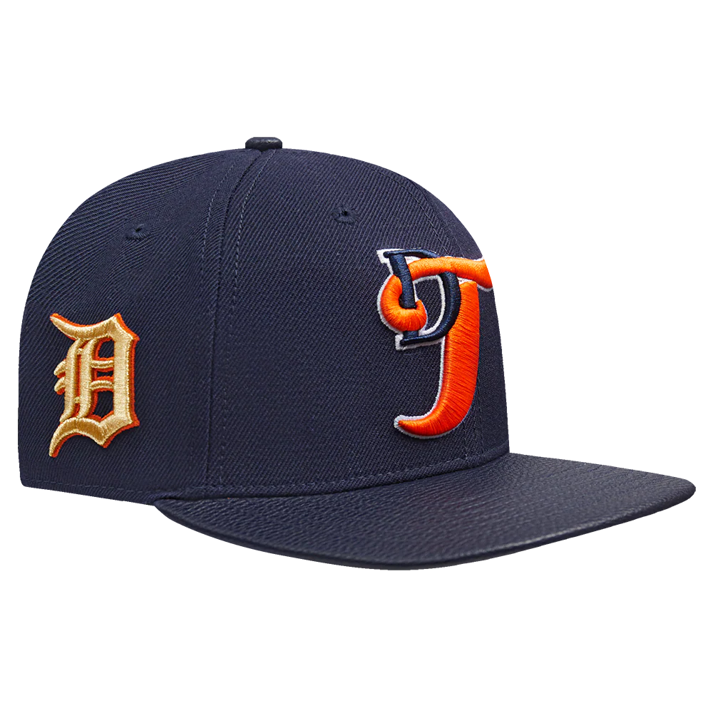 PRO STANDARD DETROIT TIGERS LETTERMAN STRAPBACK, MIDNIGHT NAVY - Image 4