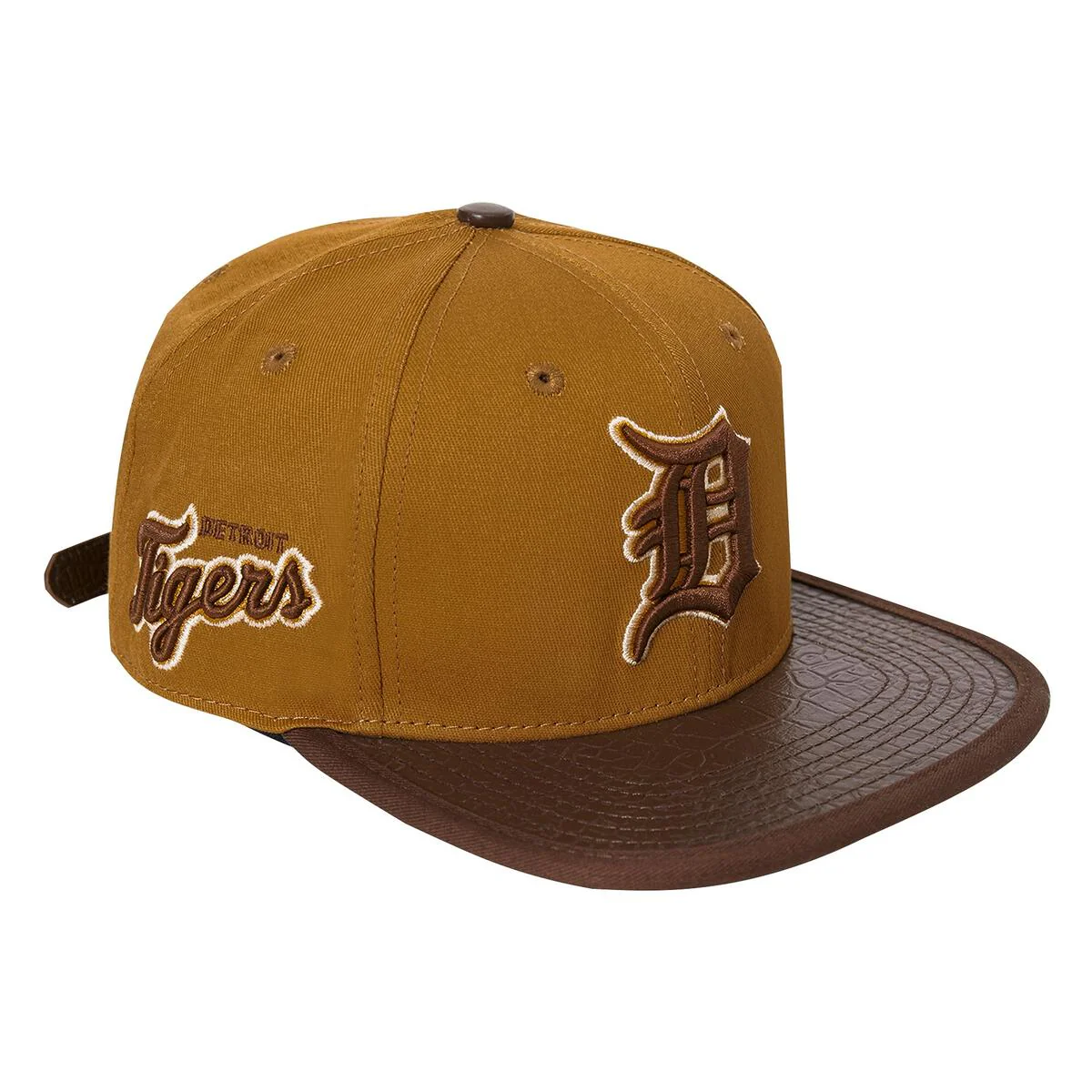Pro Standard - Detroit Tigers Logo Double Outline Gator Visor Strapback Hat - Image 21