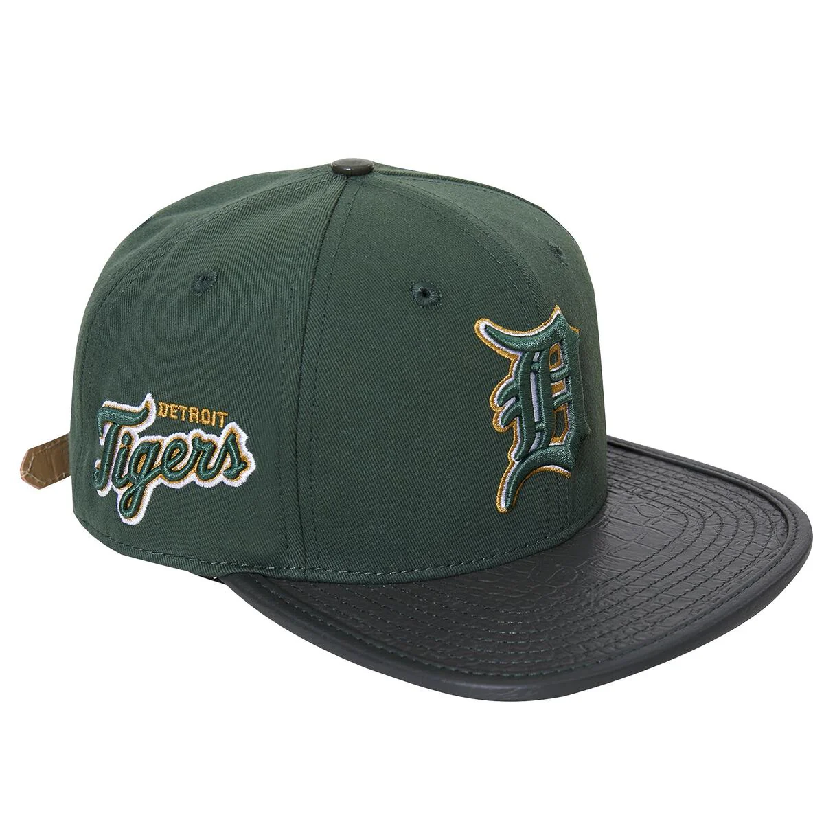 Pro Standard - Detroit Tigers Logo Double Outline Gator Visor Strapback Hat - Image 3