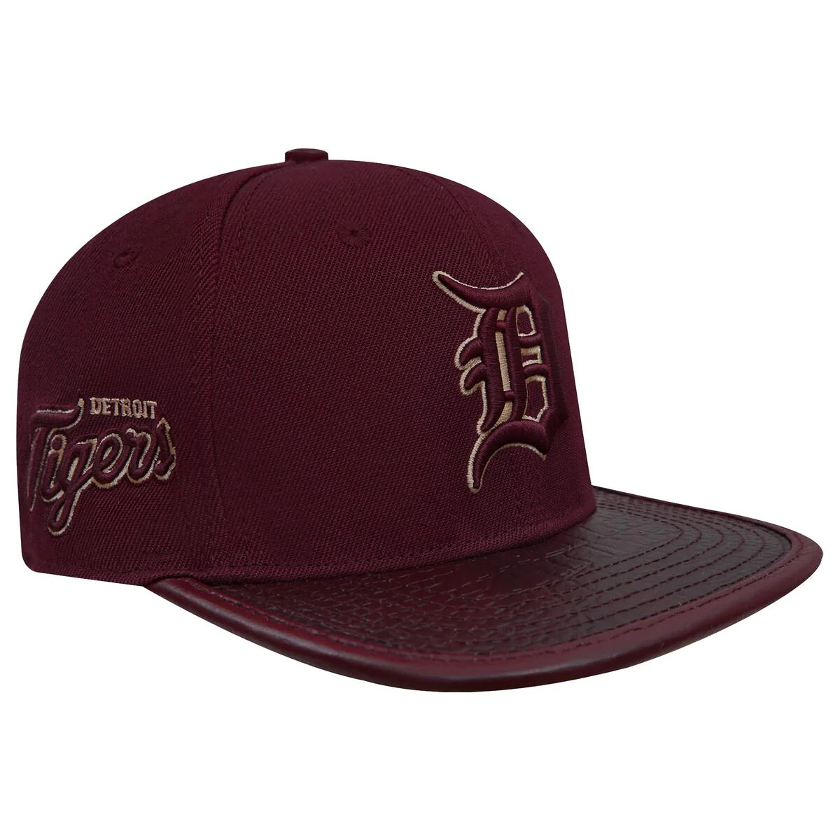 Pro Standard - Detroit Tigers Logo Outline Gator Visor Strapback Hat - Image 3