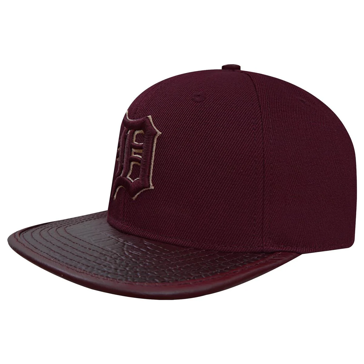 Pro Standard - Detroit Tigers Logo Outline Gator Visor Strapback Hat - Image 4