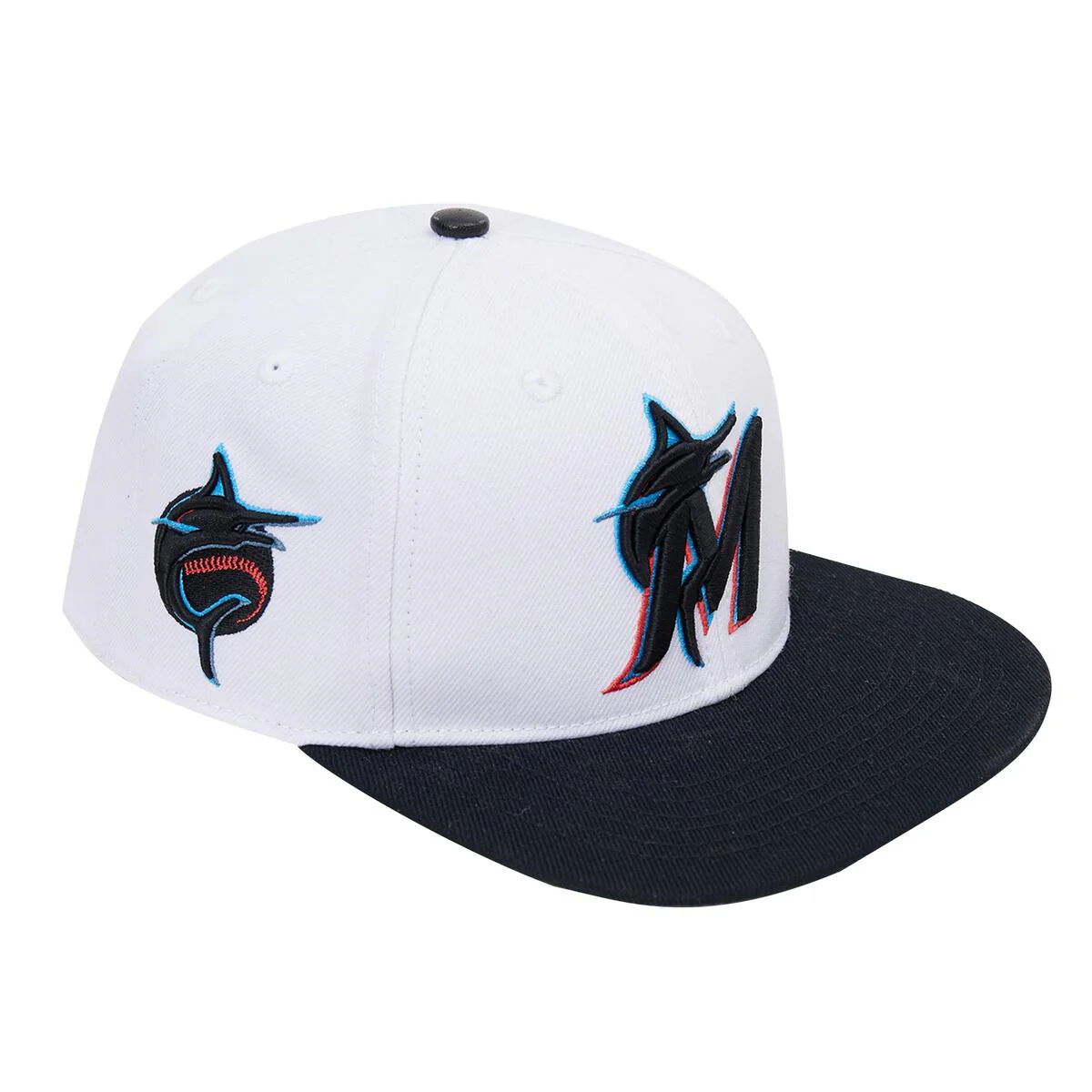 Pro Standard - Miami Marlins Logo Snapback Hat - Image 2