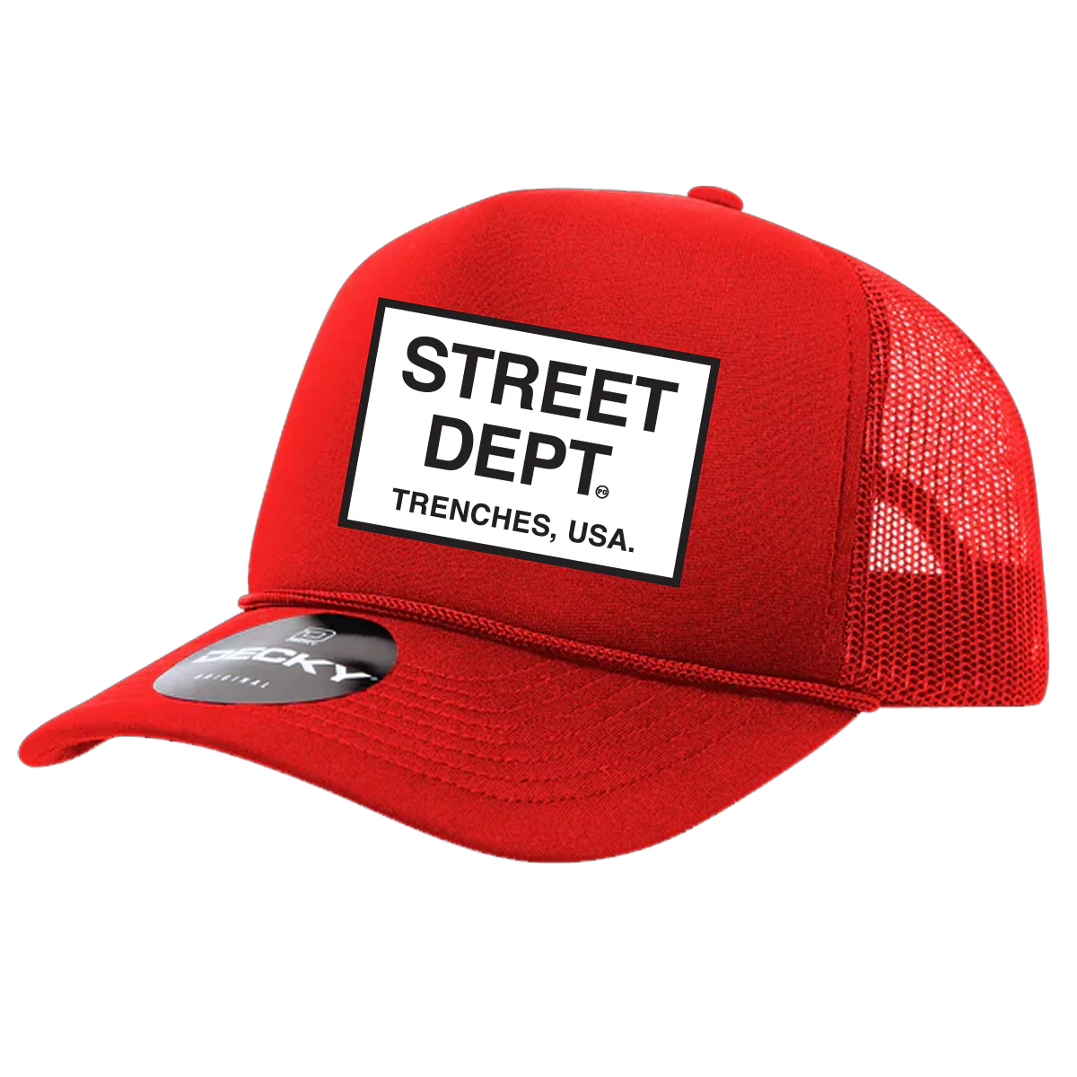 STREET DEPT - Trucker Hat (STDPT200)- RED